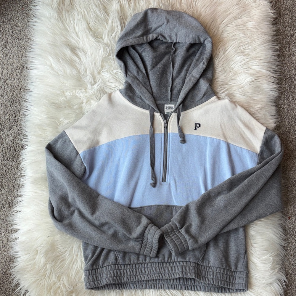 PINK Victoria’s Secret color block hoodie